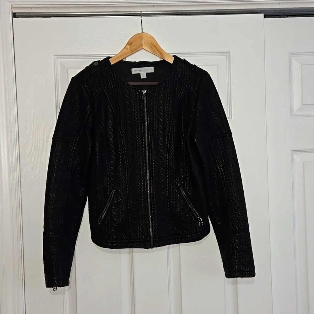 Faux leather jacket- womens